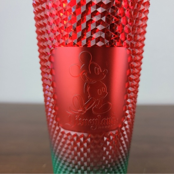 New in box Disney Starbucks Christmas Tumbler Parks Mickey Mouse cup&straw Ombré - Picture 6 of 9